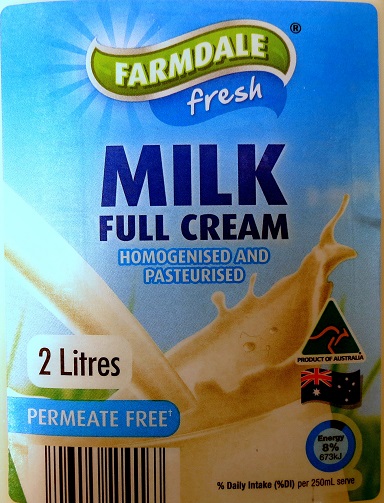 Farmdale full cream milk