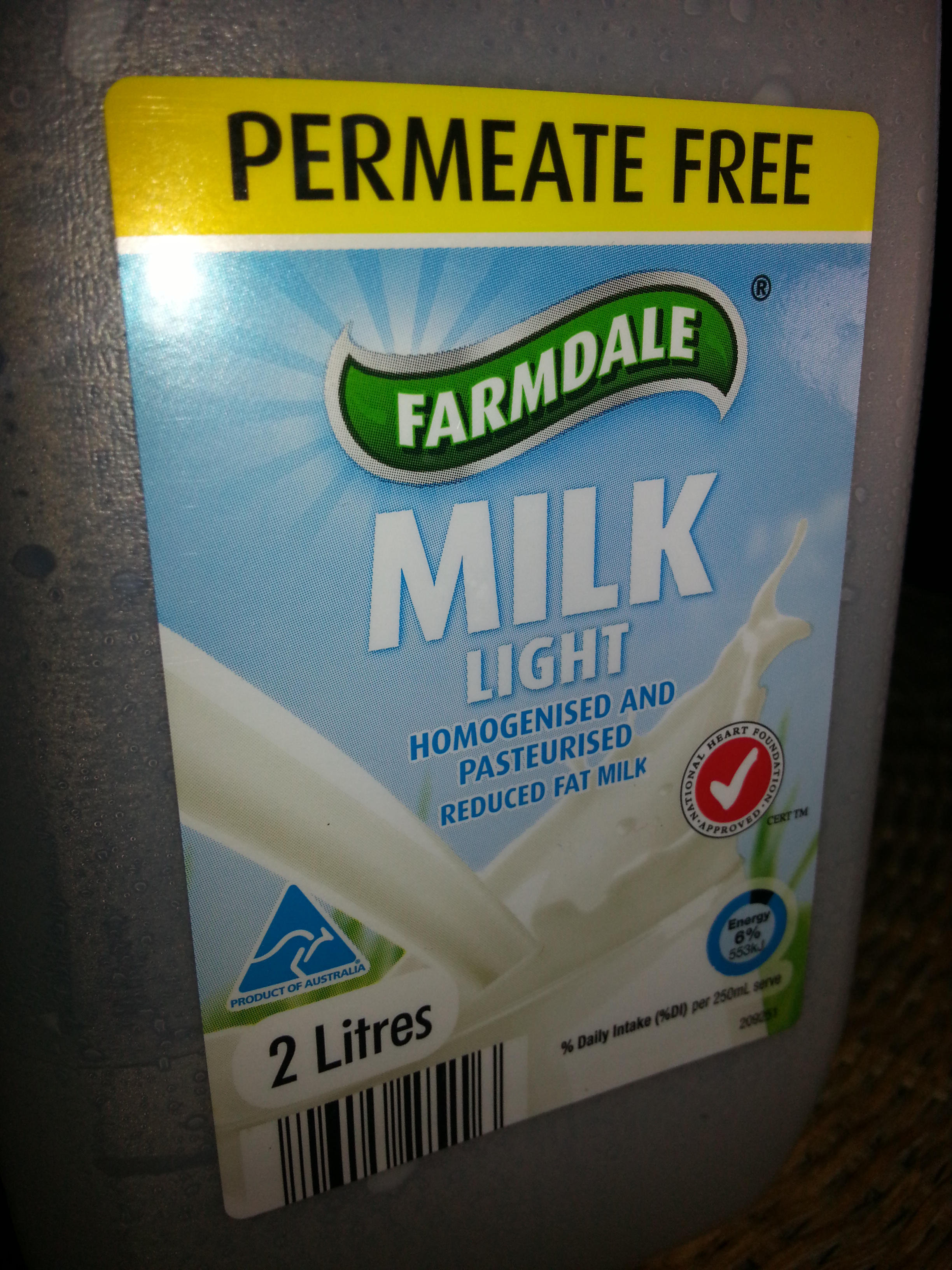 Permeate Free milk